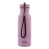 Paarse drinkbus met pauw 500 ml - Mrs. Peacock